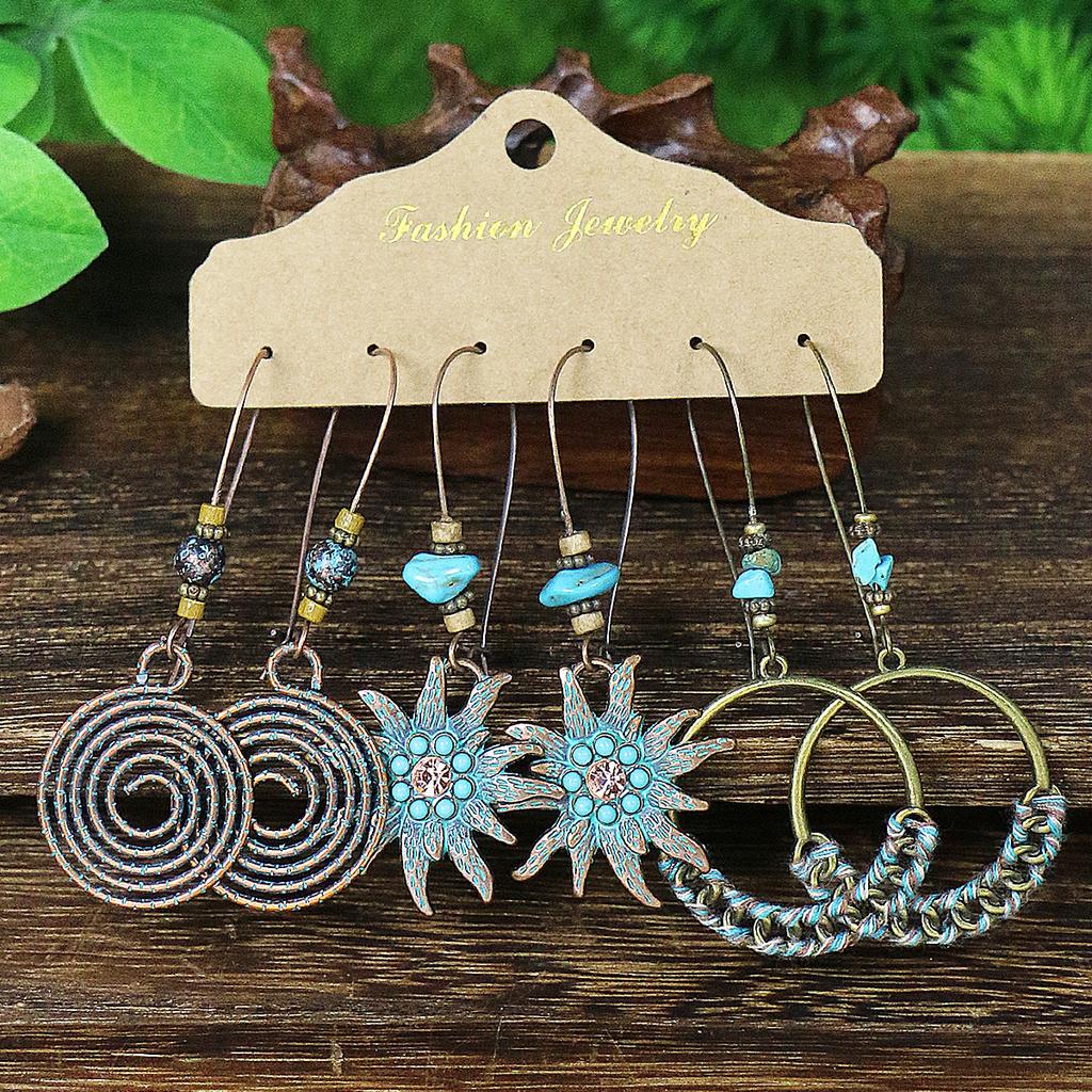 New Drop Dangle Earrings Sun Flower / Geometry / Tassel Design Match Daily Outfits Party Decor Perfect Gift For Mom&Friends