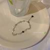 Heart Zircon Bracelet for Women Summer 2023 Minimalist Luxury Style Adjustable Small Boutique Design High Quality Fine Jewelry Gift
