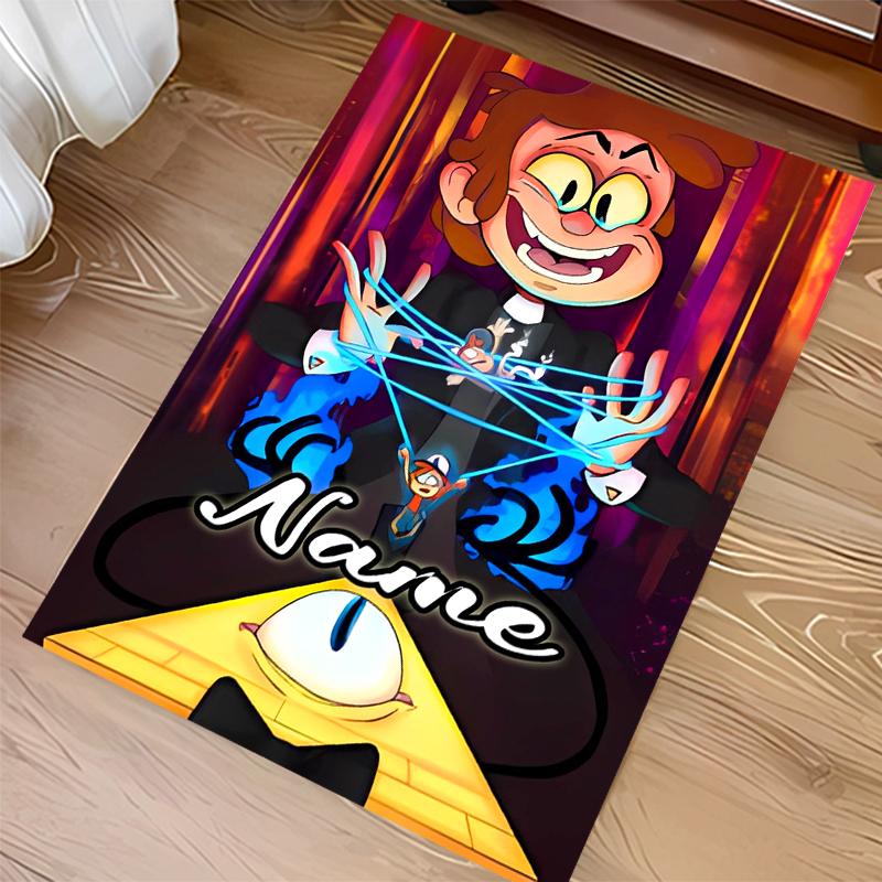 Custom personalization Gravity Falls Print Area Rug - Soft, Washable Non-Slip Indoor Mat,Living Room,Home&Office Decorative Rug