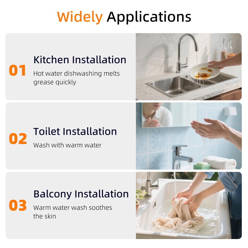 Mini Electric Tankless Water Heater with Remote Control Digital Display 3000W 220V Constant Temperature Instant Hot Water Heater