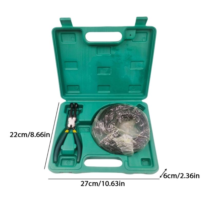 Heavy Duty Steel Piston Coils Pliers Set for Automotive Repair Cylinder Installation with Ergonomic Grip and Storage Box