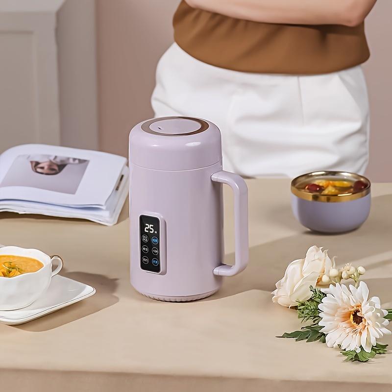 Versatile Electric Health Pot Compact Multi-Function For Cooking Rice Tea Soup & More 500W Power Ceramic Liner 12-Hour Timer Quiet Operation