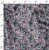 Soimoi Floral Print, Silk Fabric, Decor Sewing Fabric by The Yard 42 Inch Wide,  Decorative Fabric for Shirts Suits Ties, Black &