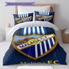 Set Copripiumino Trapuntato con Logo di Málaga Federa Decorazione per la Casa Regalo di Compleanno (1 * copripiumino + 2 * federa, senza nucleo)