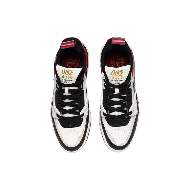 Li Ning 001 BTC Skateboard Shoes Men's Low top Black/Red/White AECR001-3
