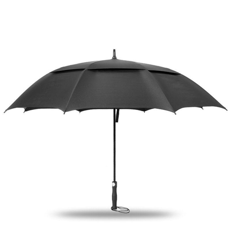 For Mercedes-Benz 3 People Super Large Double Layer Windproof Umbrella Long Handle Fully Automatic Advertising Golf Umbrella