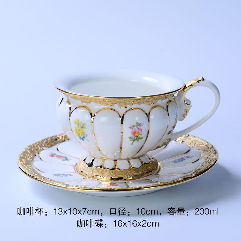 Ceramic Coffee Mug European Court Phnom Penh Cup Luxury Afternoon Camellia Ceramic Latte Mug Cup Drinking Utensils