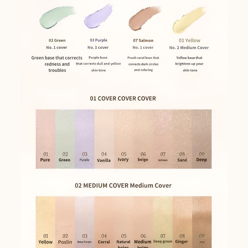 [Dasique] Pro Concealer Palette 2 Options/9 Colors