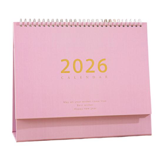 2026 Desk Calendar Retro Style Thick Paper Time Management Planner Home Office School Daily Schedule Planner