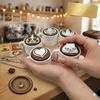 Mini Simulation Latte Coffee Cup Keychain Soft Press Anti-Anxiety Fidget Toy Lovely Ornament for Backpack Key Accessories
