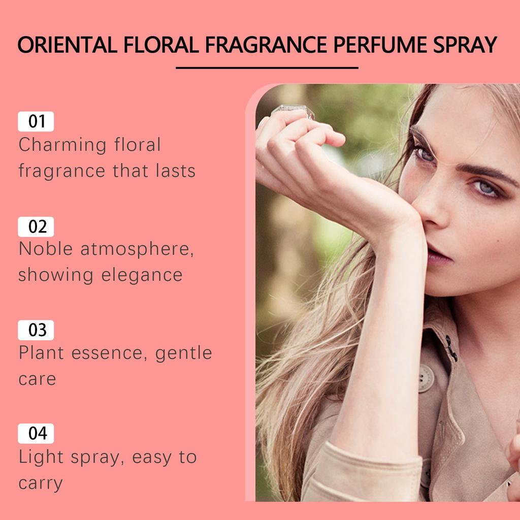 Oriental Floral Perfume SprayUnisex Perfume For Women And MenEau ParfumLuxurious Floral Scent Saffron Jasmine Amber Fir Cedar Long-lasting50ml