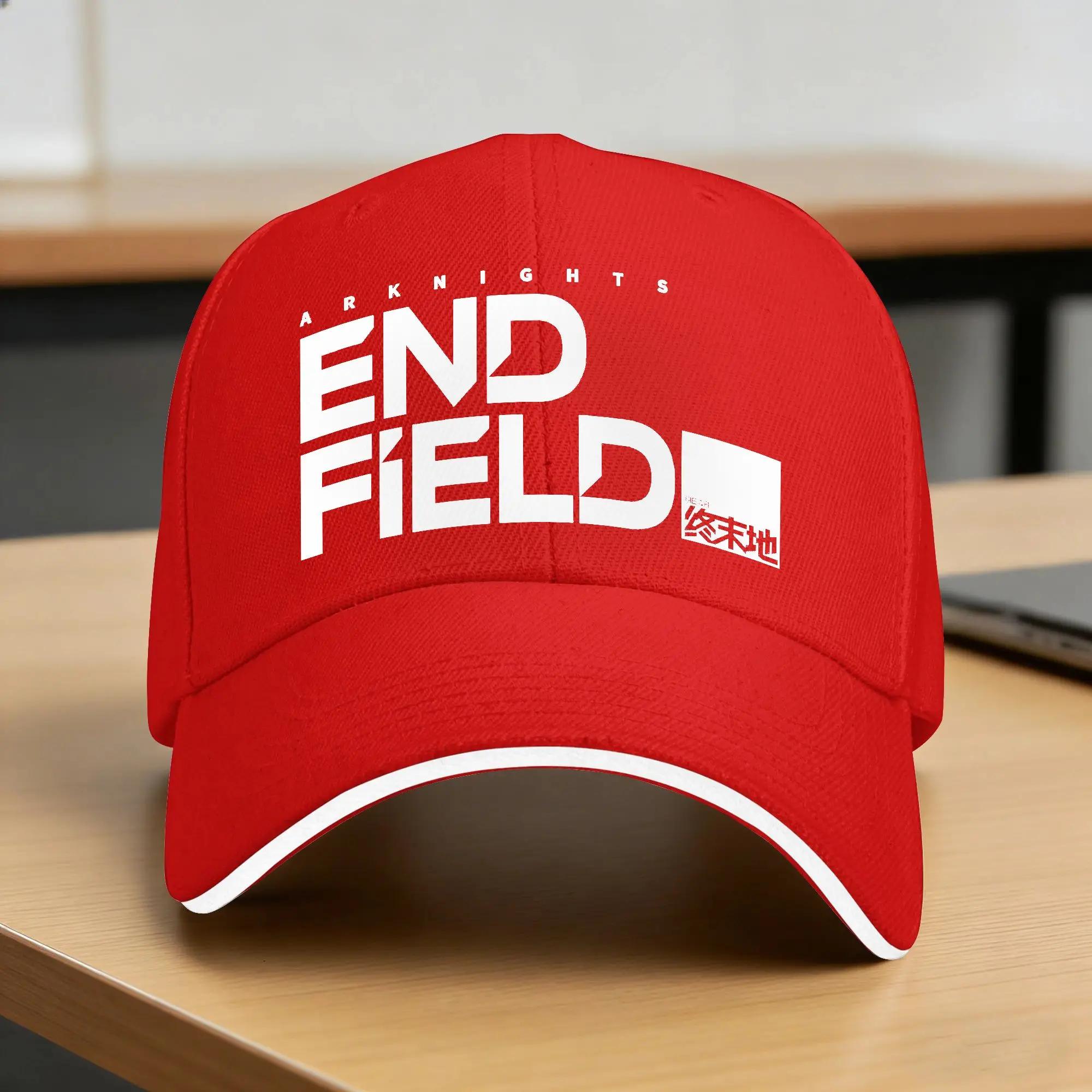 Arknights Endfield Industries White Emblem Baseball Cap Casual Hip Hop Hats Summer Women Unisex Hiking Fishing Baseball Caps One Size