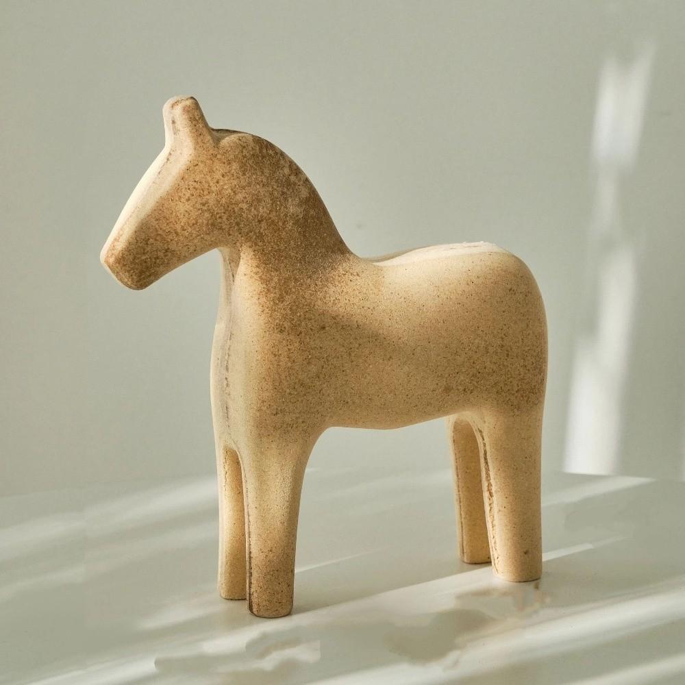 DIY Drawing Wooden Horse Handmade Painting Horse Figure Blank Animal Figurine  Home Decoration