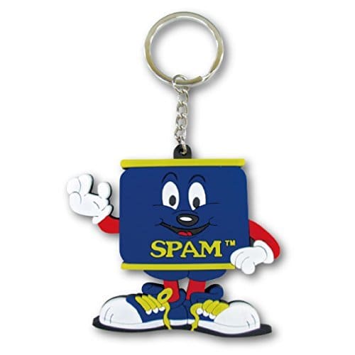 

Rubber Keychain [SPAMMY] Spammy Character Logo 3D Keychain American Goods