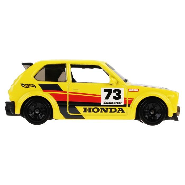 Hot Wheels Basic Car '73 Honda Civic Custom (5-Pack) HXP92, Yellow 1/64