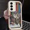 Phone Case for Samsung Galaxy A17 A16 A15 A14 A13 Funny Cats Fashion Style A56 A36 A26 A55 A35 A25 A54 A34 A24 A53 A33 A23 A07 A