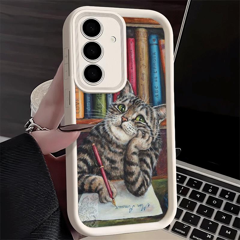 Phone Case for Samsung Galaxy A17 A16 A15 A14 A13 Funny Cats Fashion Style A56 A36 A26 A55 A35 A25 A54 A34 A24 A53 A33 A23 A07 A
