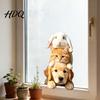 Removable Static Cling Stacking Pet Window Cling Dog Cat Rabbit Decorative Glass