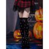 Skull Over Knee High Socks Skeleton Thigh High Stockings Halloween Stockings