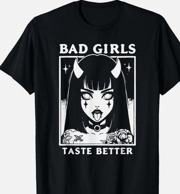 Vintage Bad Girls Taste Better Tattoos Liebhaber Für Frauen T-Shirt Unisex T-Shirt