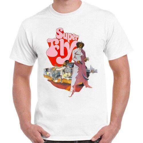 

Super Fly Movie Hipster Pimp Film Poster VIntage Retro T Shirt 618 XL