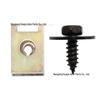 40-Piece Black Zinc Hex Screws & Fastener Washers for Car Engine Hood