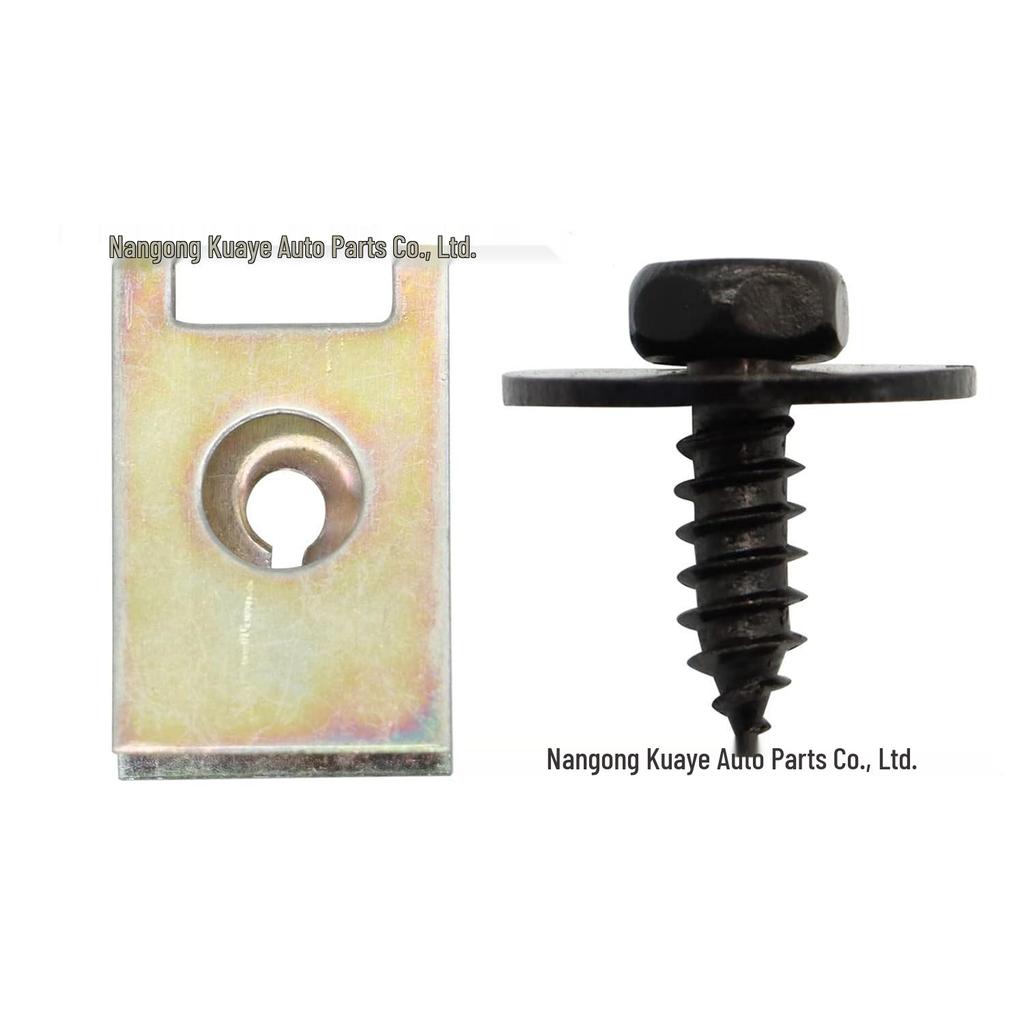 40-Piece Black Zinc Hex Screws & Fastener Washers for Car Engine Hood