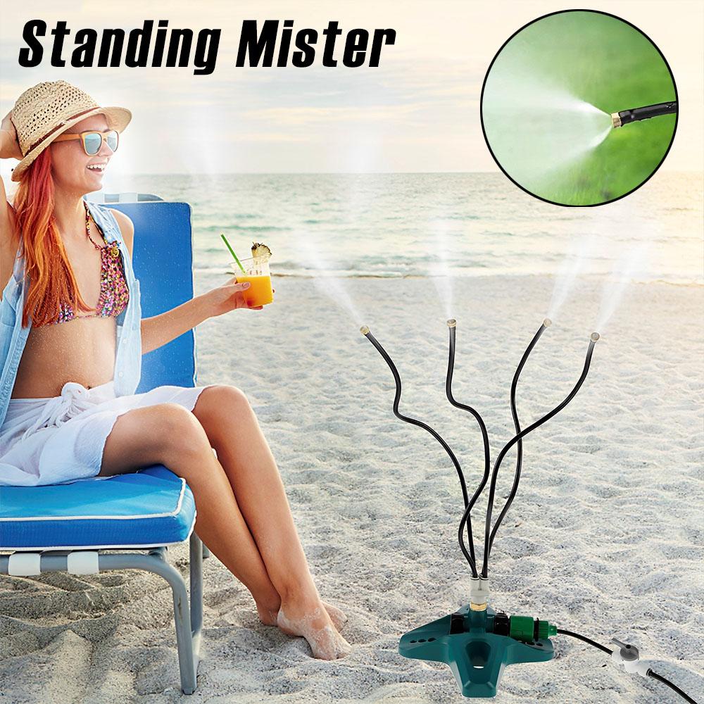 Standing Mister Adjustable Garden Watering System with 26FT Hose Leak-proof Standing Misting Cooling System Water Spray Tool