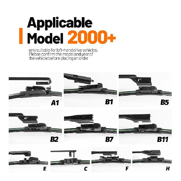 Wiper Front Wiper Blades For Hyundai Sonata YF LF 2010-2017 2011 2012 2013 2014 2015 Windshield Windscreen Front Window 26"+18"