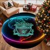 Alfombra Redonda con Patrón del Liverpool F.C., Felpudo para Interiores/Exteriores, para Picnic, Sala de Juegos, Dormitorio, Oficina, Sala de Estar, Alfombra Decorativa para el Hogar, Regalo de Cumpleaños