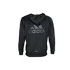 Men's adidas Sports Stylish Hooded Knit Jacket Black DN1420