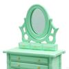 1/12 Dollhouse Miniature Dresser Decoration Accessories Mirror Table