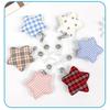 Plaid Star Badge Reel for Students Nurses Retractable Worker Women ID Holder School Lanyard Clip  Medical Work Card Pull Clips