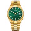 [CITIZEN] TSUYOSA NJ0152-51X 40mm Automatic Watch (Green/Gold)