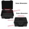 ABS Plastic Storage Toolbox Equipment Tool Case Suitcase with Foam Inside Black/red/yellow/blue Safety Instrument Tool Box