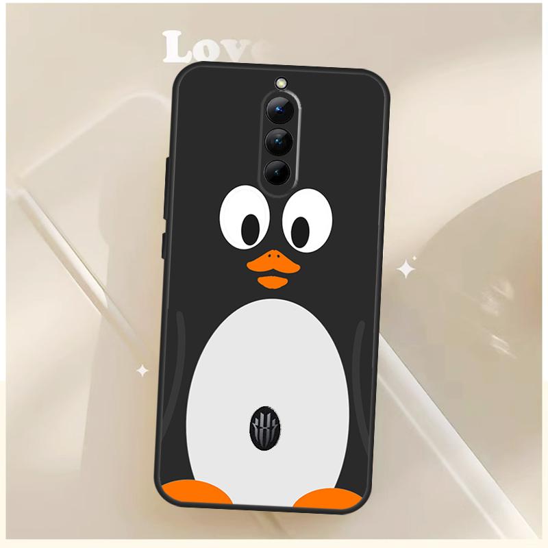 

Cartoon Penguin Case For ZTE Nubia Red Magic 6 7 6S 7S 8S 9S 10S Pro For RedMagic 10 8 9 11 Pro Plus Cover Red Magic 5G