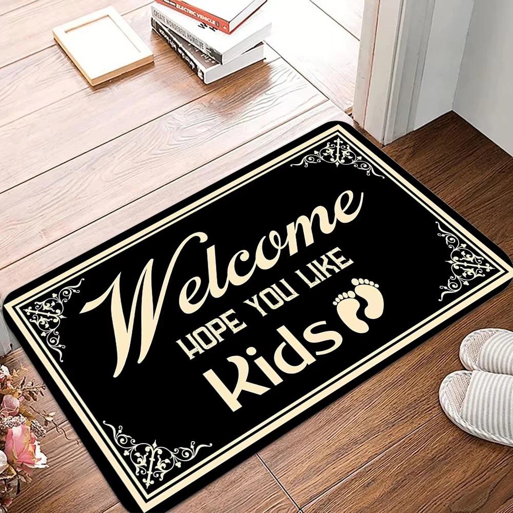 Schwarze Türkopf Schmutzabweisende Fußmatte Lustige Willkommensmatte, Außenteppich, Wohnzimmerteppich, Schlafzimmer Dekorative Maschinenwaschbare Matte