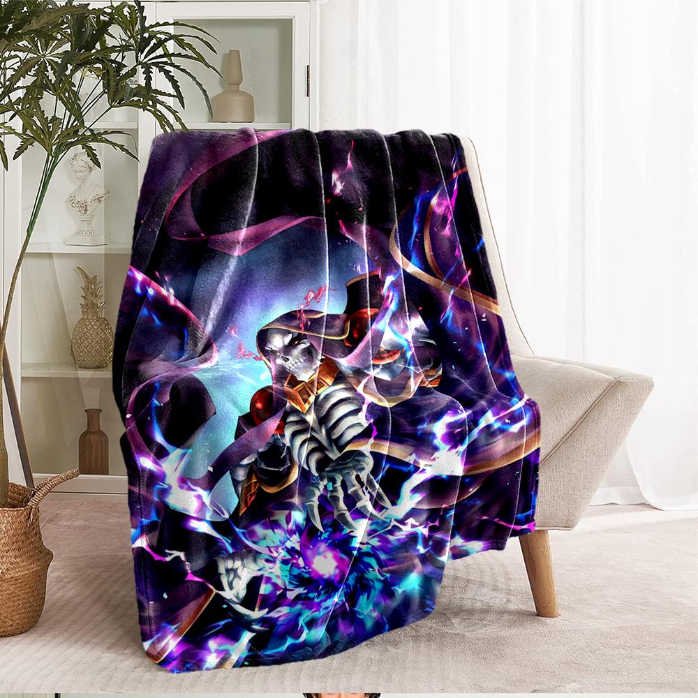 Overlord Theme Printed Blanket - Perfect for Couch, Bed, Travel & Outdoor Use | Machine Washable, Cozy & Durable.