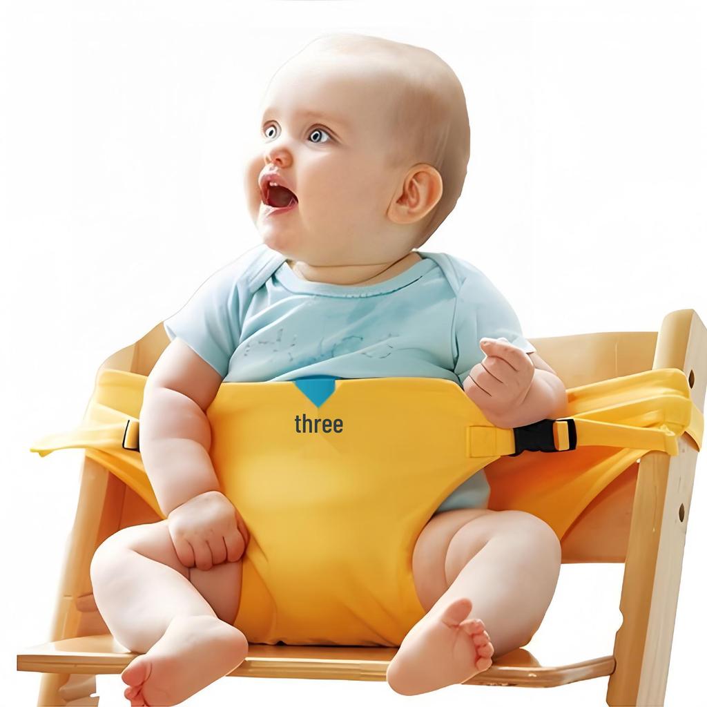 Ceinture de sécurité pour chaise haute bébé portable avec table - Sangle de retenue pour siège d'alimentation pour nourrisson