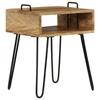 VidaXL Table de chevet Bois de manguier massif 40 x 34 x 47 cm