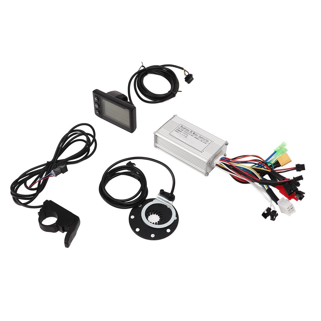 17A Electric Bike Controller Kit 8 Magnetic Assist Sensor Thumb Throttle S866 LCD Meter for 24V 36V 48V Motor