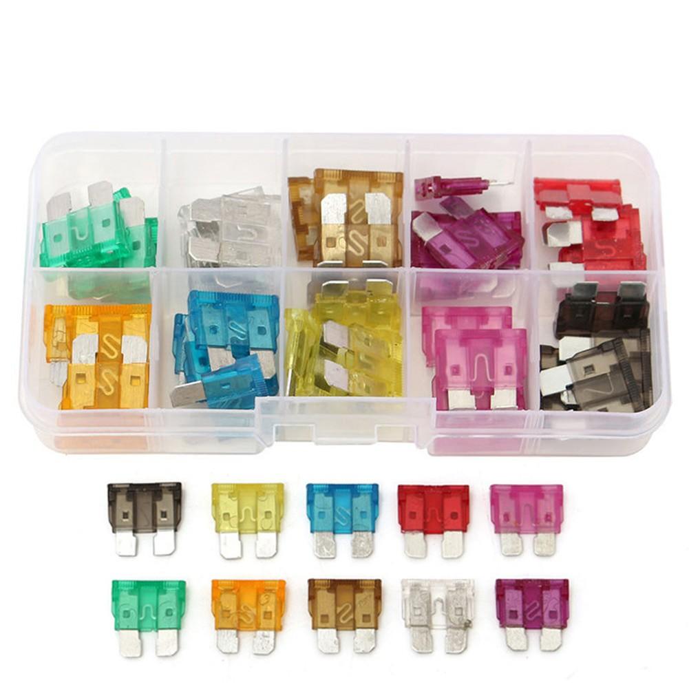 Medium Blade Type Automobile Fuse Combination Fuse Set Automobile with Box Clip