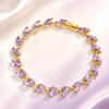 Adjustable Women Bracelet Colored Zircon Hand Jewelry Unique Chain Bracelet  Women