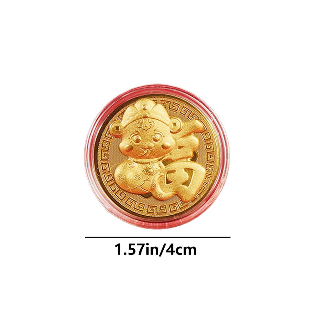 

Монета «Год Змеи» 2025 г. Счастливая монета «Год Змеи» Памятная монета Золотая монета «Лунный Новый год» Новогодняя сувенирная монета