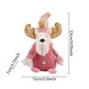 2024 New Christmas Decoration Pink Fabric Art Series Elk Snowman Old Man Window Prop Decoration Supplies Doll New Year Toy