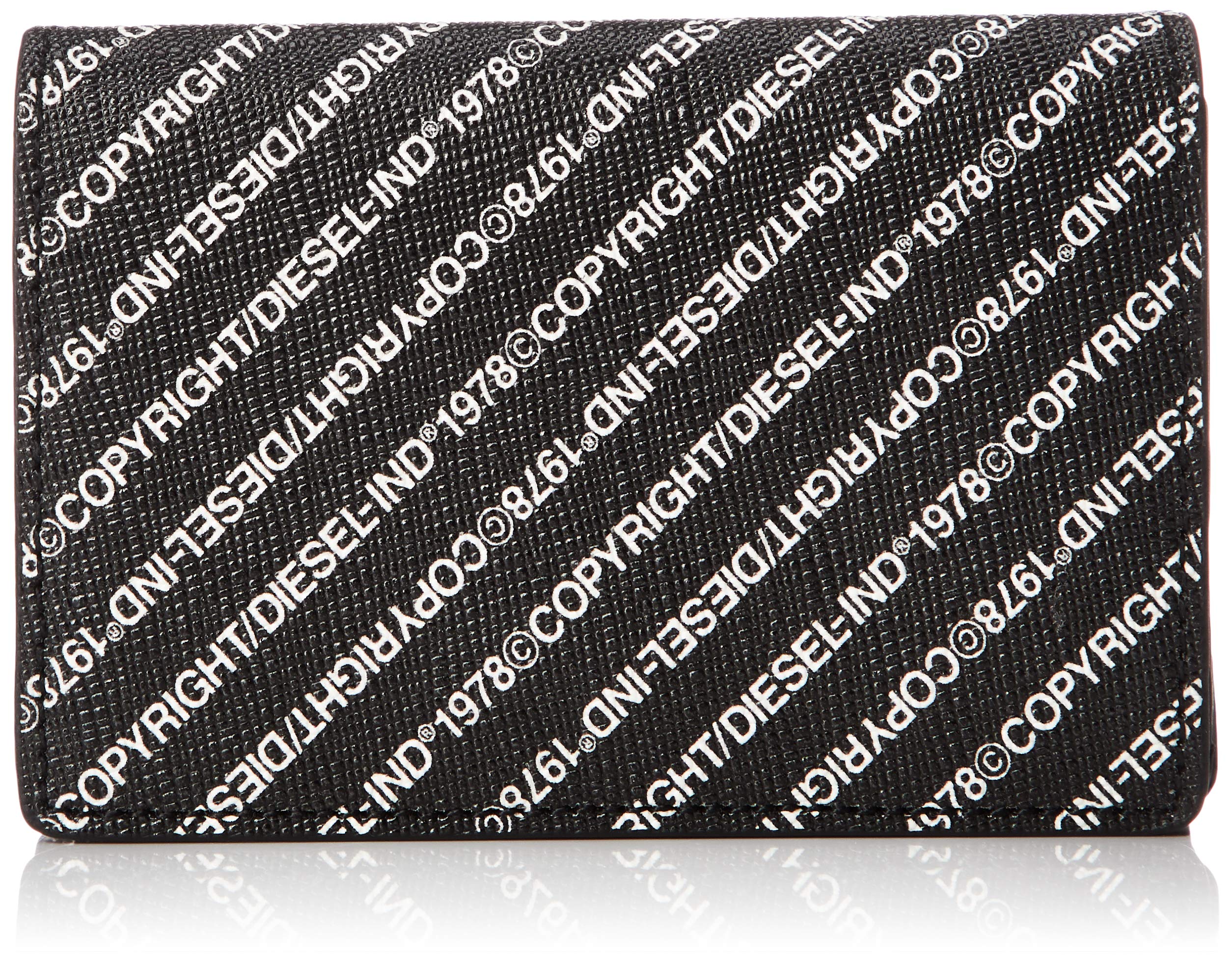

Повторяющийся логотип Trifold Wallet X06786P0408 UNI Black H1532 [Diesel] Женский чёрный