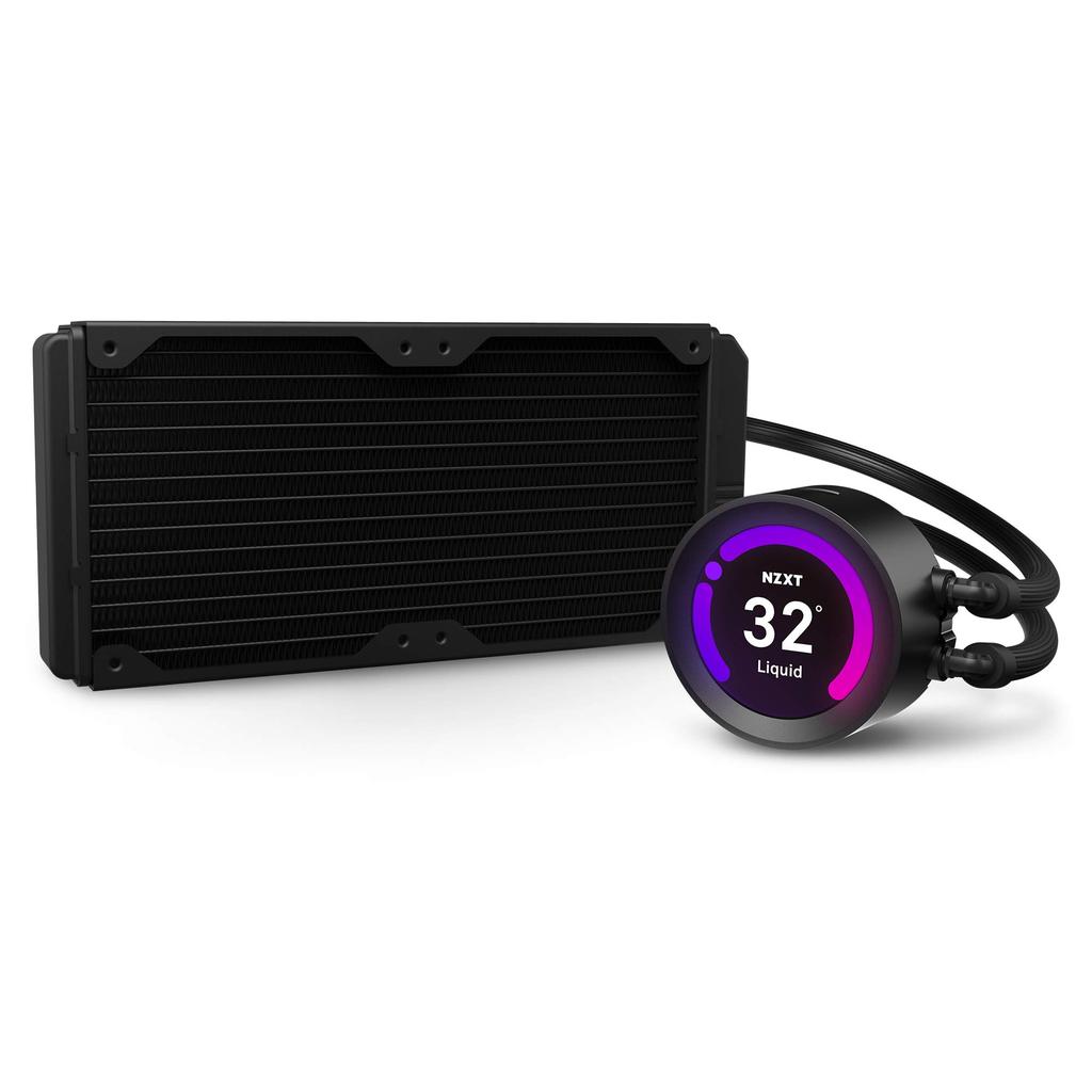 NZXT KRAKEN Z53 Simple CPU Cooler with LCD Water-Cooled Display, 240mm, RL-KRZ53-01 (FN1523)