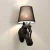 Horse Head Wall Lamp European Bedside Bedroom Aisle Corridor Clothing Store Simple Mediterranean Led Wall Lamp