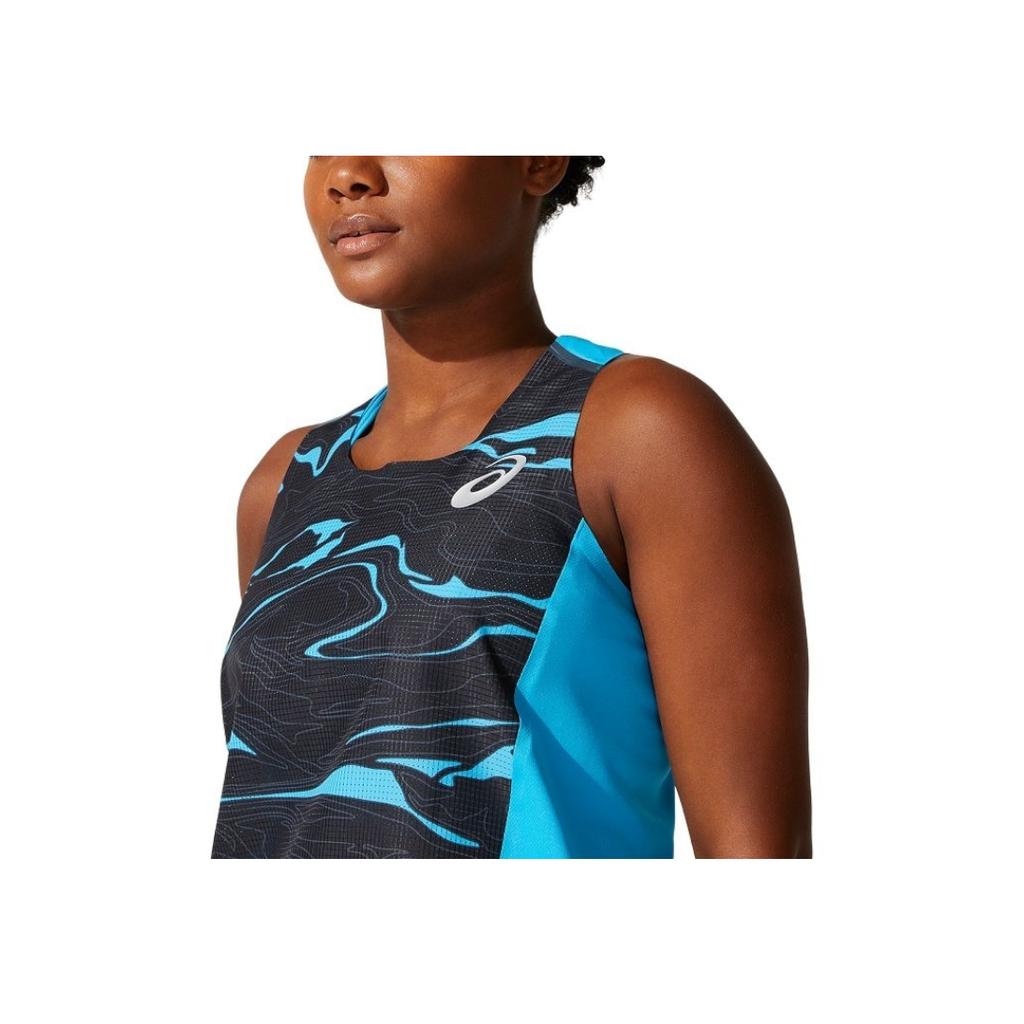 Asics Quick-Dry Fashion Breathable Vest Women Tops Blue 2092A269-403
