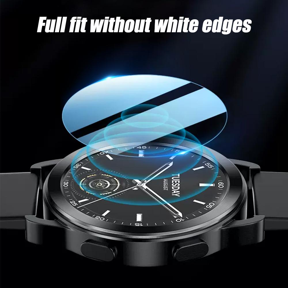 5-1PCS Wearable Smartwatch Glass Films for Xiaomi Watch S3 9H Hardness Tempered Glass Screen Protectors for Xiaomi Watch S3